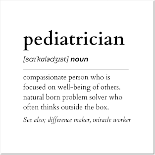 Pediatrician Noun Posters and Art